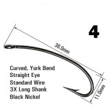 Крючок одинарный 4-3Х